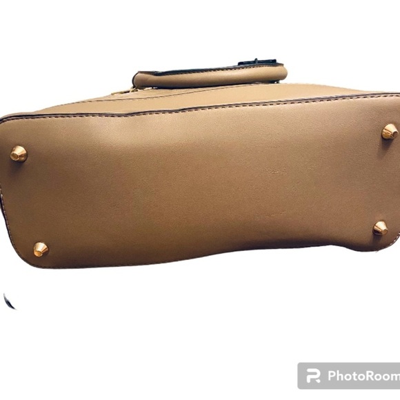 Diophy New With Tag Large Double Zip Top Handles with Shoulder Strap Satchel - Picture 3 of 5